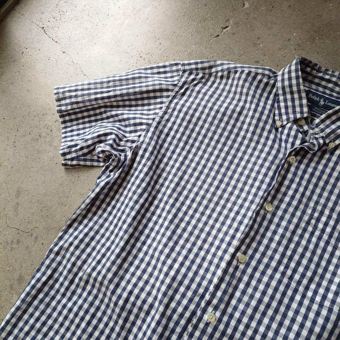POLO RALPHLAUREN GREGGOR ss check shirts ポニー無し