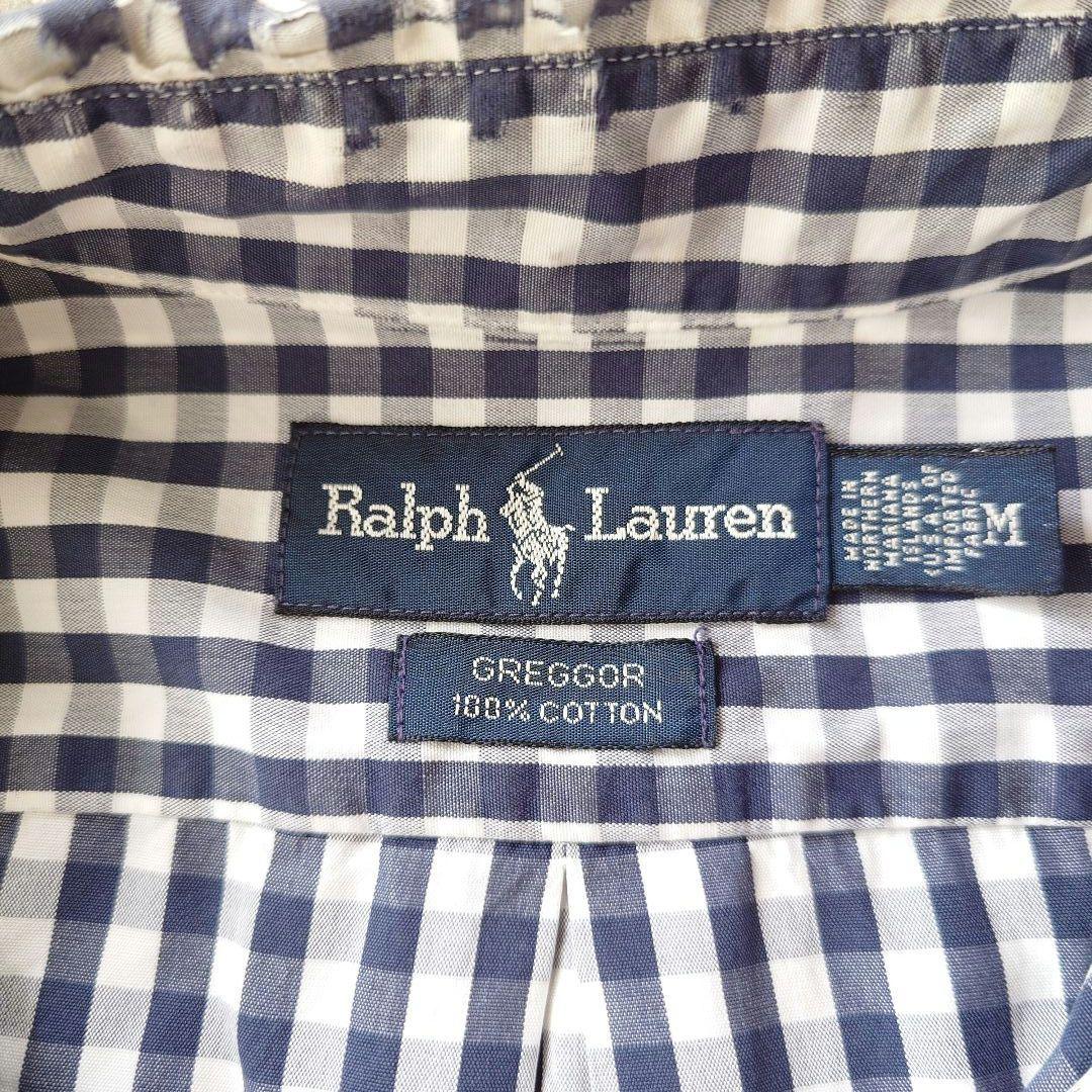 POLO RALPHLAUREN GREGGOR ss check shirts ポニー無し