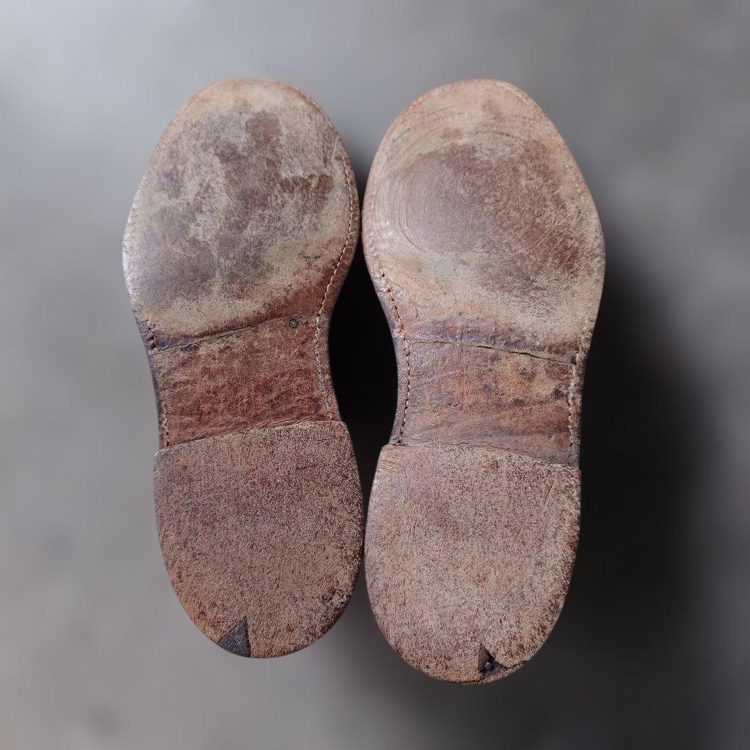 Flosheim imperial shell cordvan plane toe leather shoes made in USA 91/2