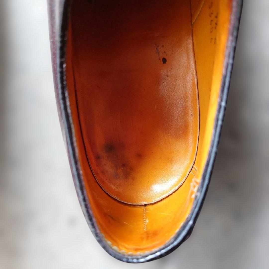 Flosheim imperial shell cordvan plane toe leather shoes made in USA 91/2