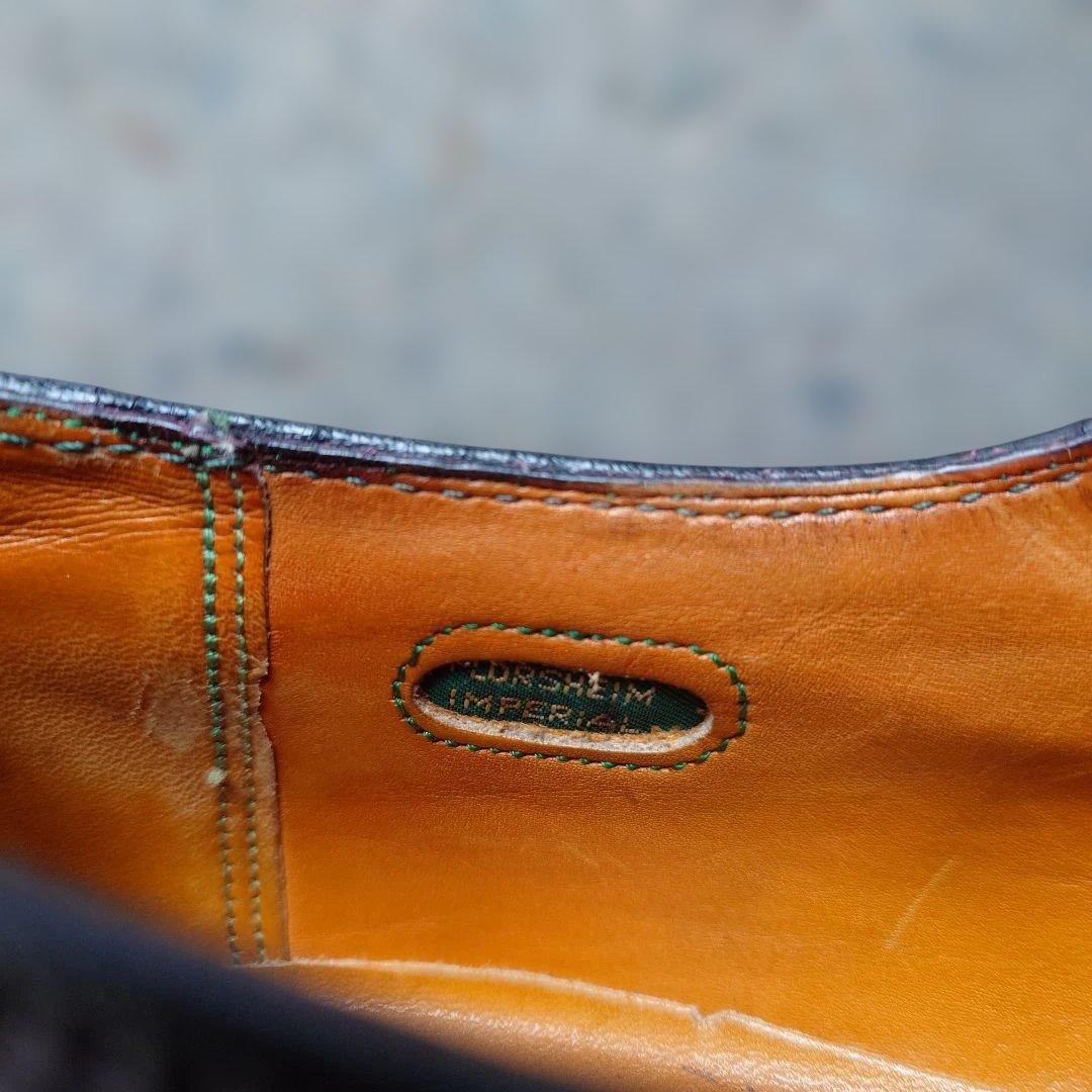 Flosheim imperial shell cordvan plane toe leather shoes made in USA 91/2