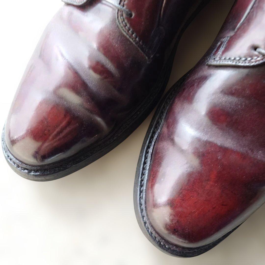 Flosheim imperial shell cordvan plane toe leather shoes made in USA 91/2