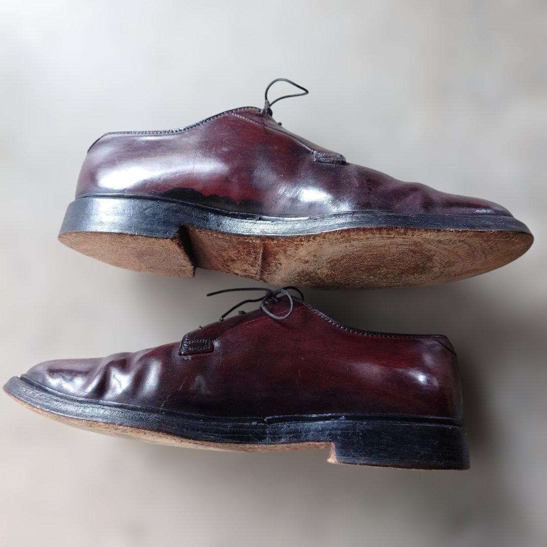 Flosheim imperial shell cordvan plane toe leather shoes made in USA 91/2