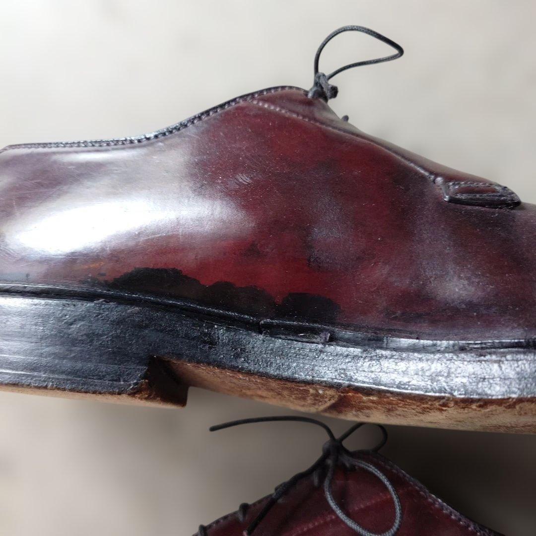 Flosheim imperial shell cordvan plane toe leather shoes made in USA 91/2