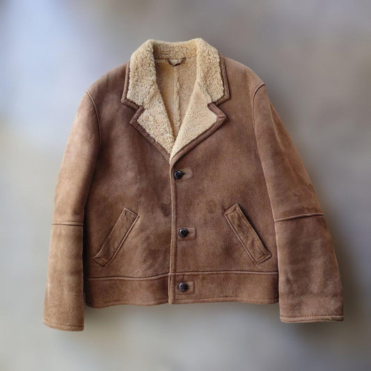 80s SCHOTT short mouton jacket 42