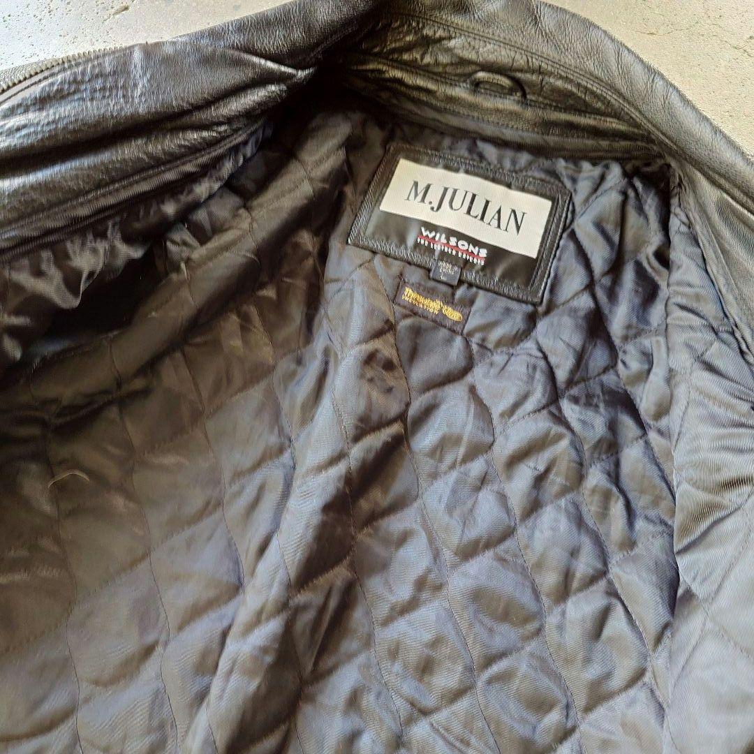 90s wilsons leather jacket ウイルソンズ　レザージャケット　トラッカージャケット　L