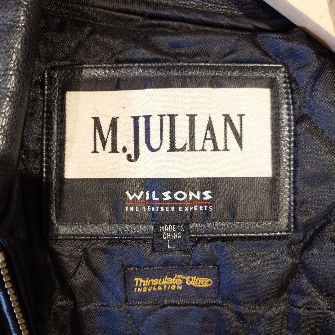 90s wilsons leather jacket ウイルソンズ　レザージャケット　トラッカージャケット　L