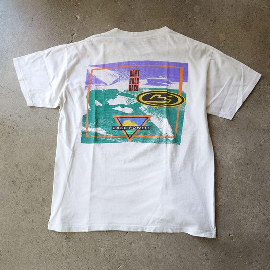 OLD POWELL vintage back print tee single XL