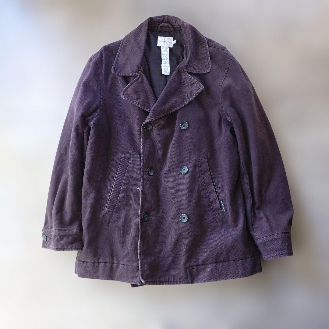 CK JEANS cotton pea coat M