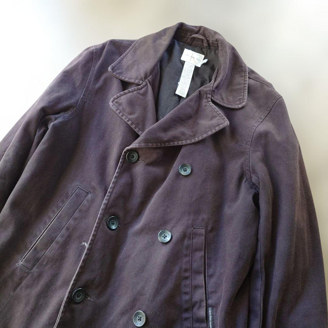 CK JEANS cotton pea coat M