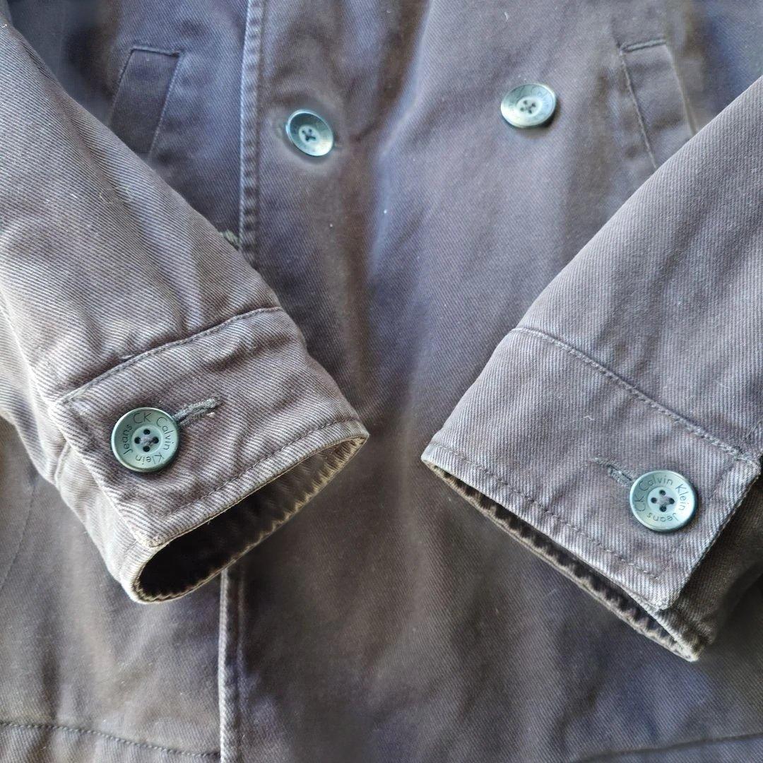 CK JEANS cotton pea coat M