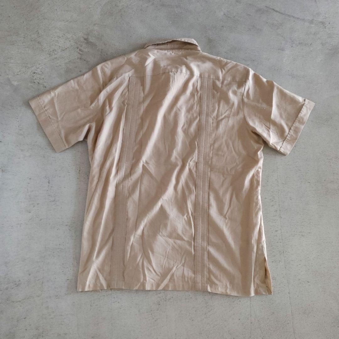 vanheusen デッドストック サファリシャツ　キューバシャツ　L