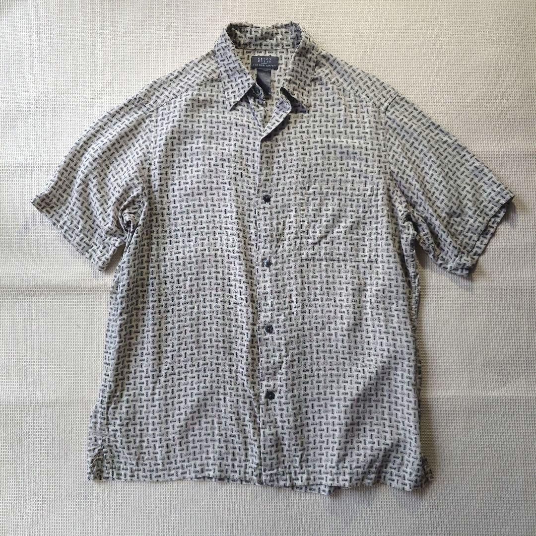 Rayon dot pattern shirts M