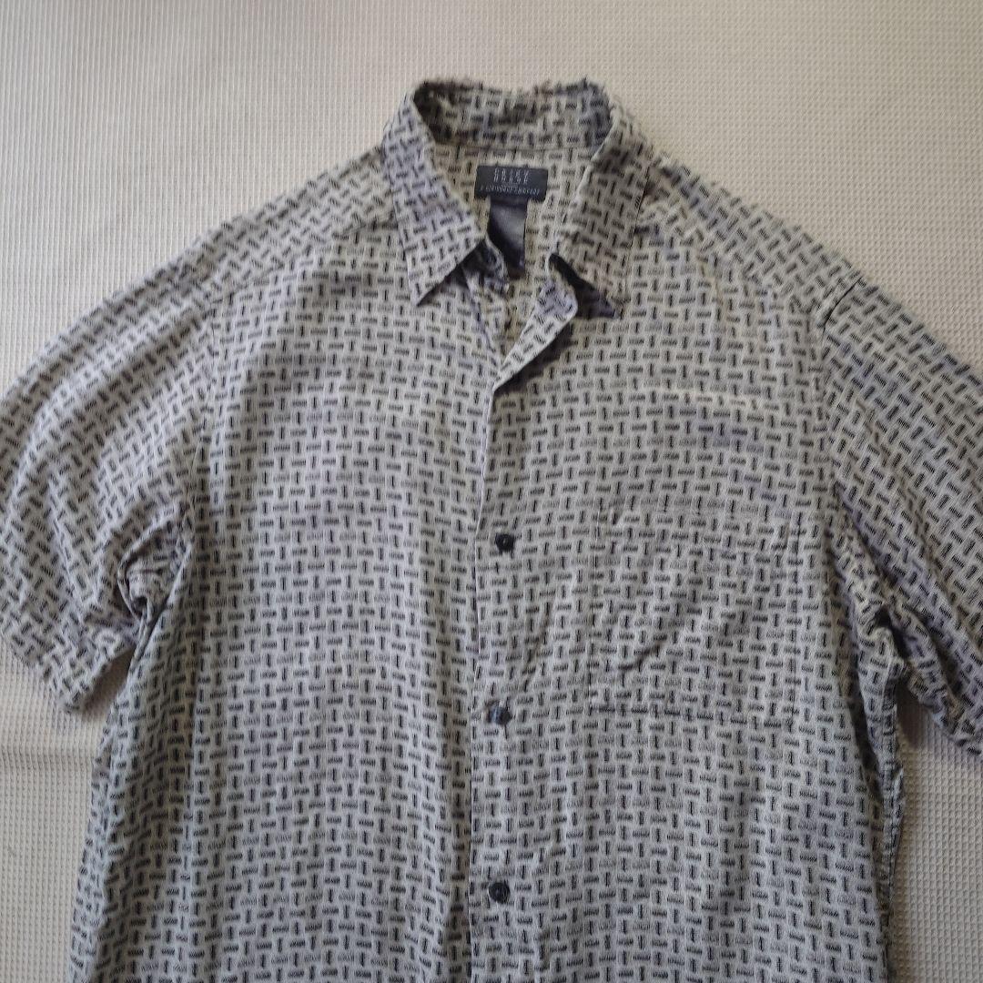 Rayon dot pattern shirts M