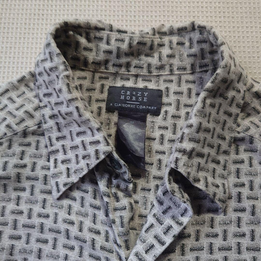 Rayon dot pattern shirts M