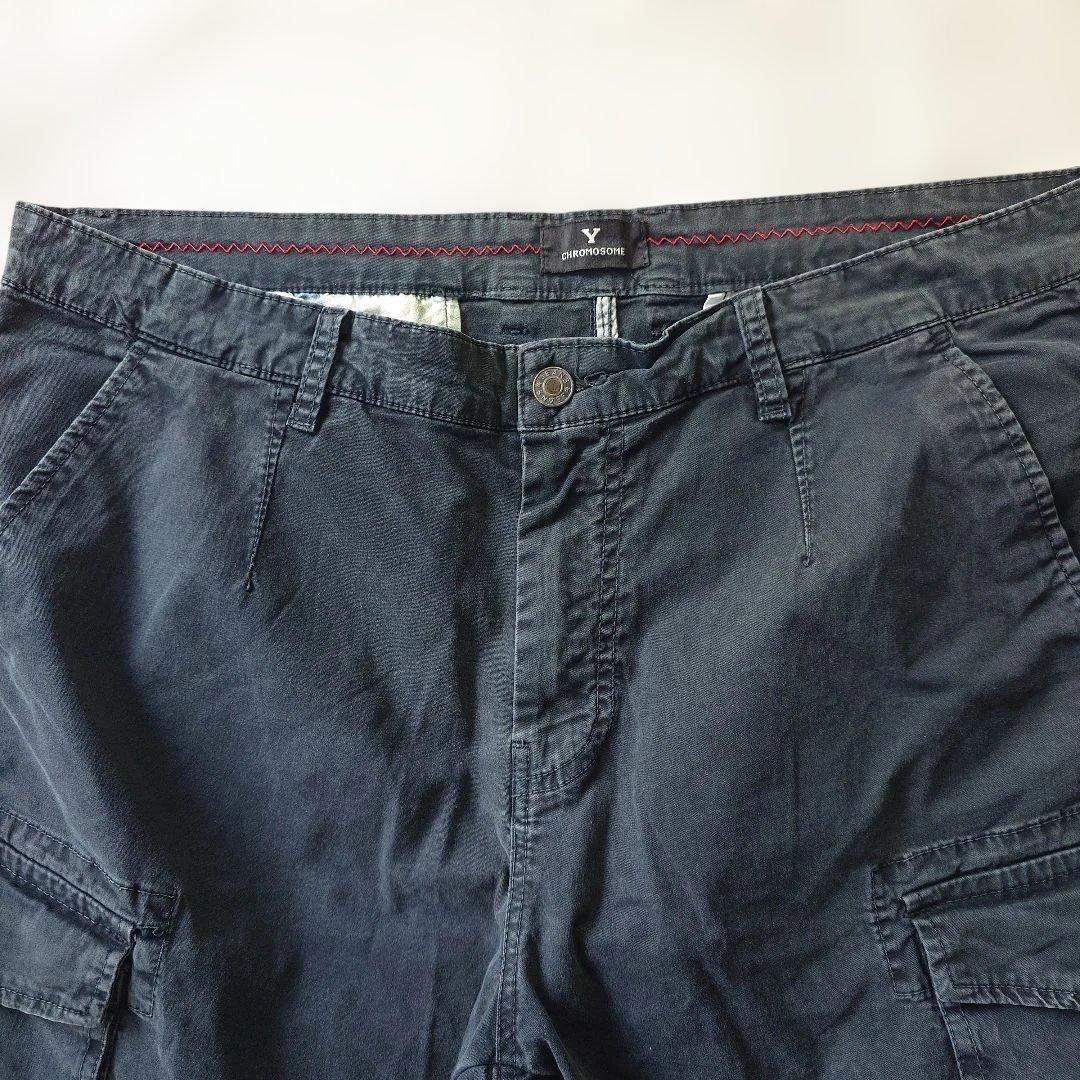 Y CHROMOSOME cargo shorts fade w38