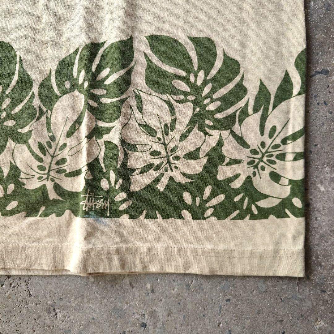 STUSSY 90s USA tee M ハイビスカス