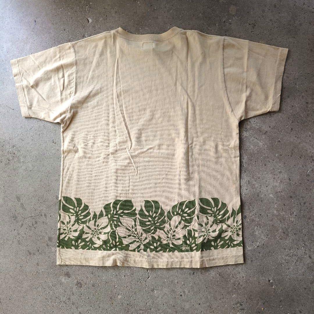 STUSSY 90s USA tee M ハイビスカス