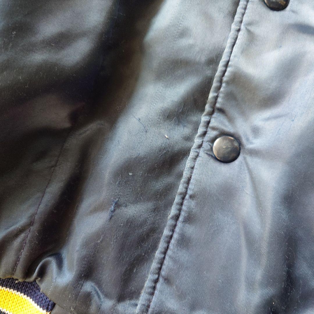 90s motercycle satin jacket USA L