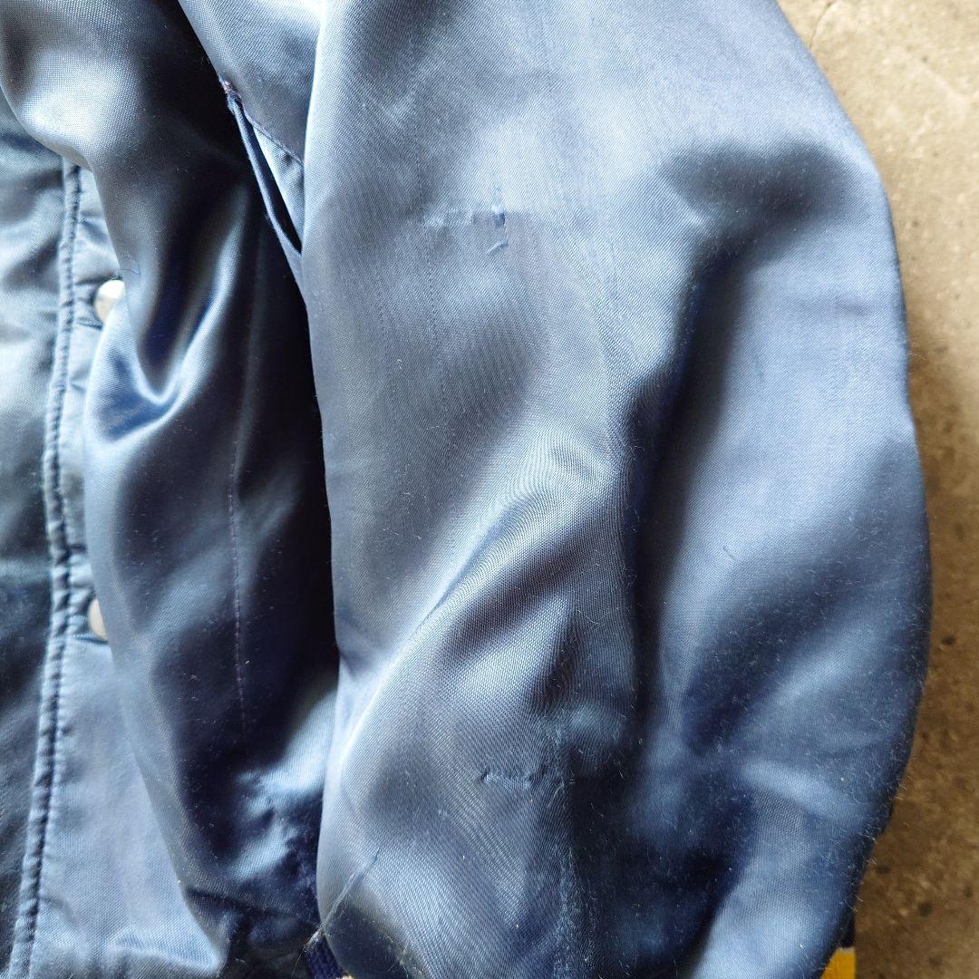 90s motercycle satin jacket USA L