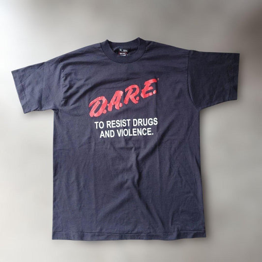 90s D.A.R.E message tee L
