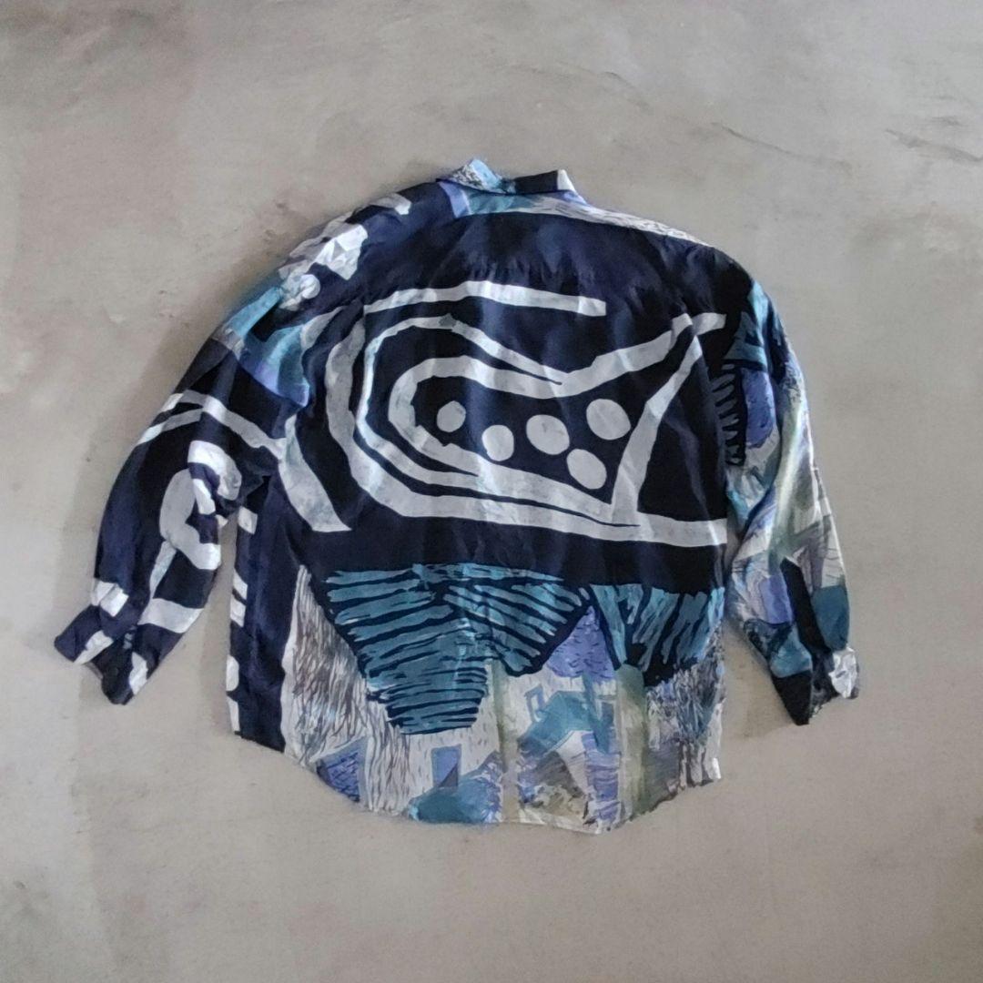 GOOUCH deadstock silk shirts グーチ デッドストック シルクシャツ　エスニック　柄シャツ