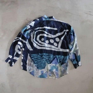 GOOUCH deadstock silk shirts グーチ デッドストック シルクシャツ　エスニック　柄シャツ