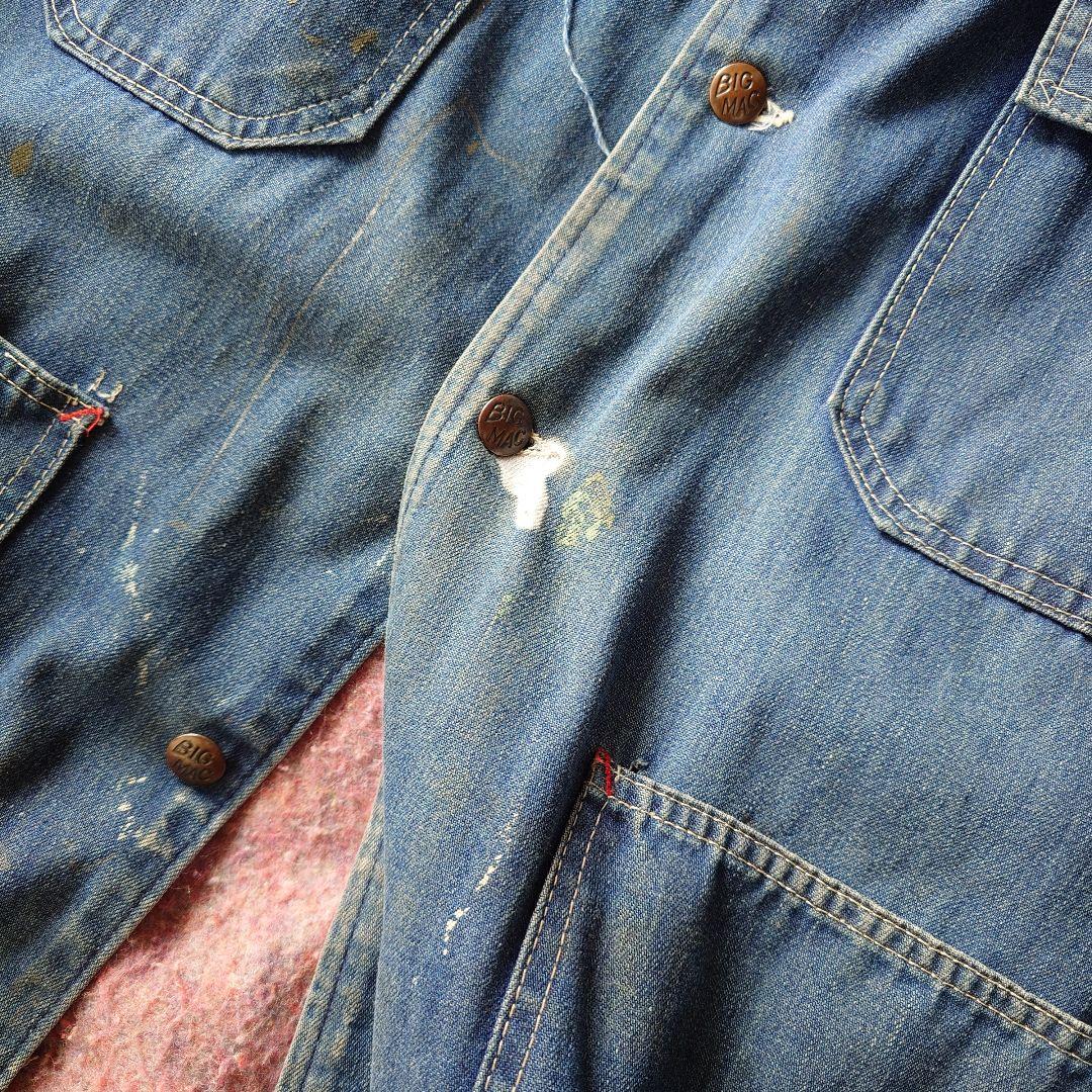 70's BIGMAC chorejacket 70年代　BIGMAC ビッグマック　チョアジャケットカバーオール　L