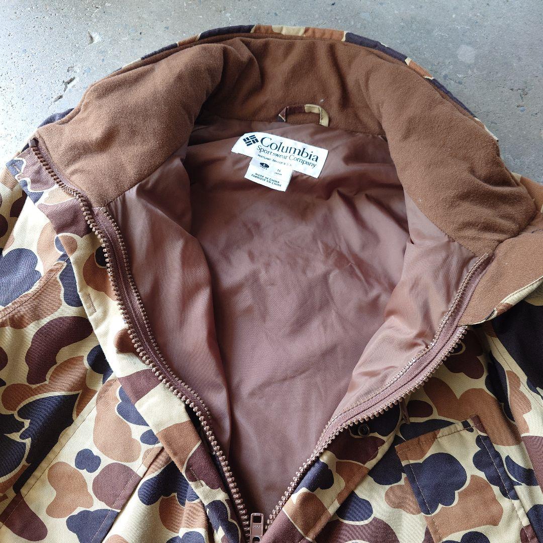COLUBIA nylon duck camo jacket LL