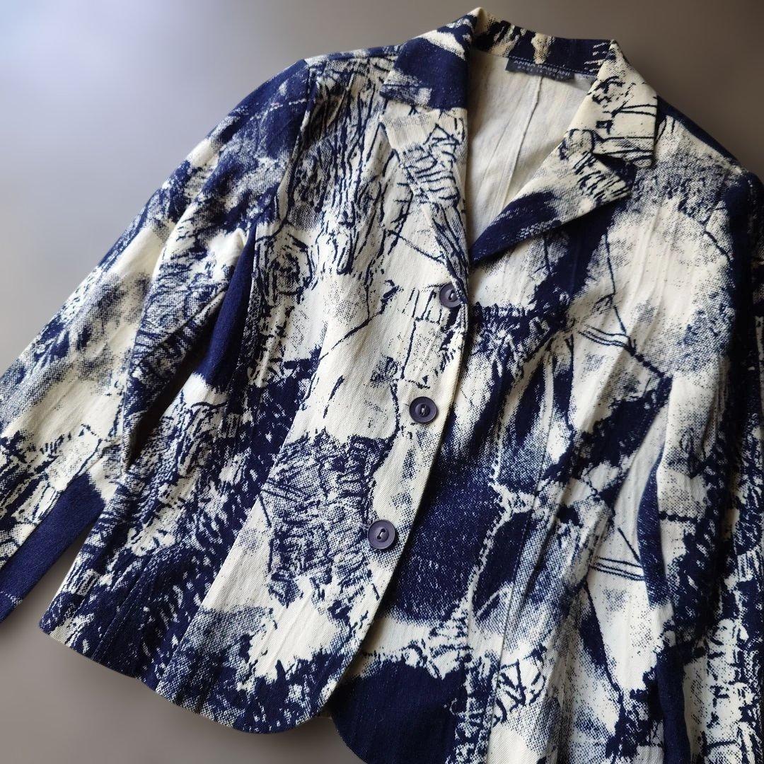 ANNA BASSINI italy print jacket 36