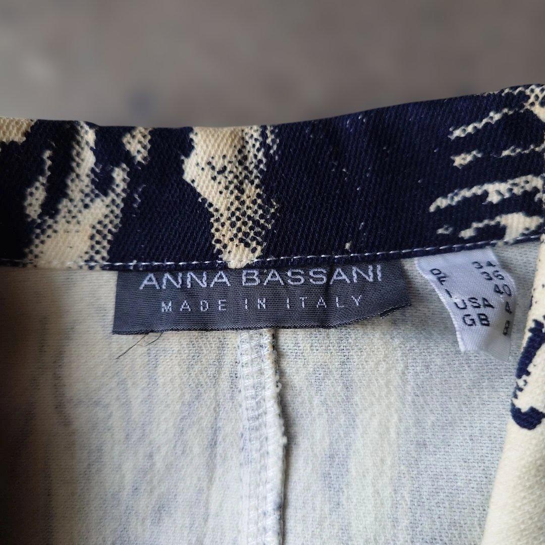 ANNA BASSINI italy print jacket 36