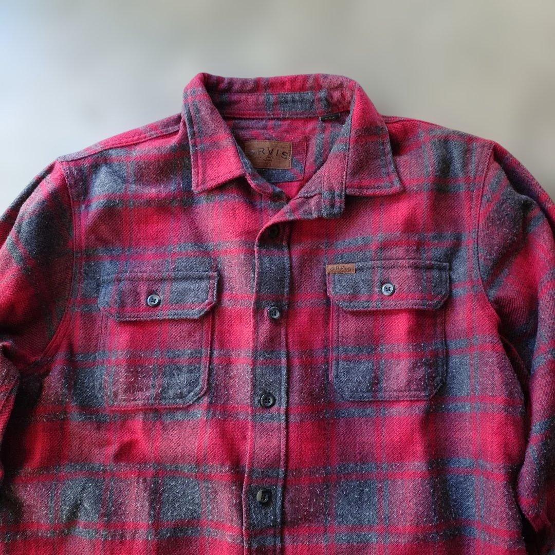 ORVIS outdoor Heavy flannel shirts CPO L