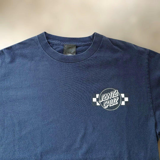 SANTACRUZ logo tee fade black M