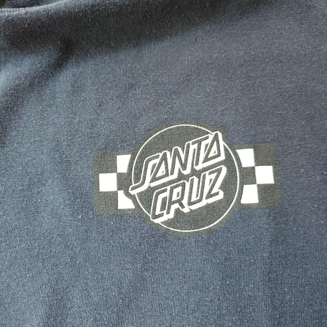 SANTACRUZ logo tee fade black M