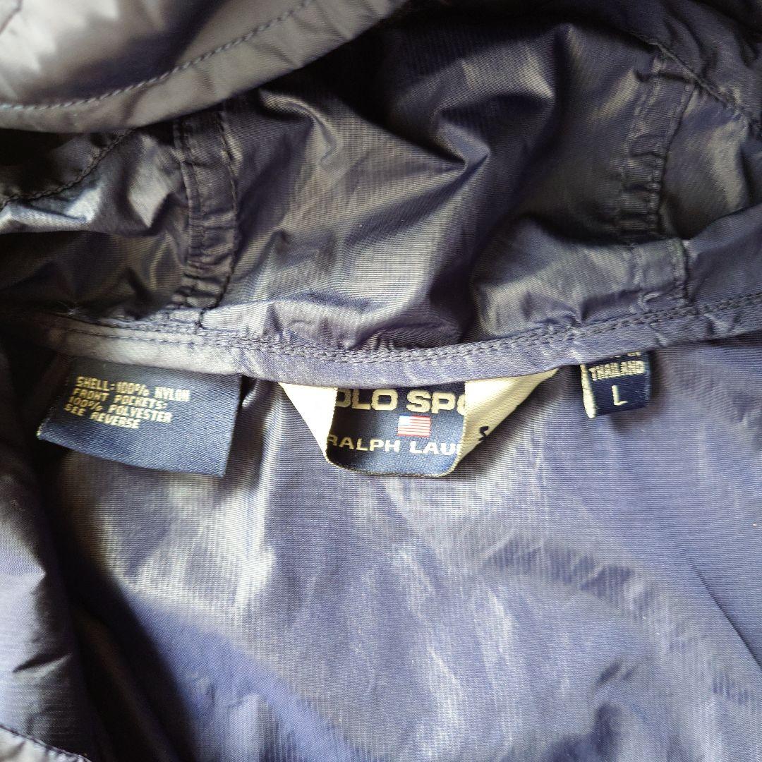 90s polosports nylon hoody coat L