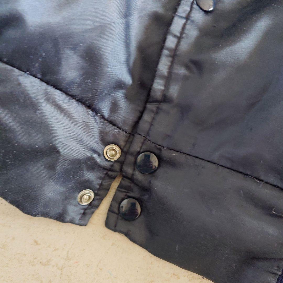 Used satin jacket Made in USA old English logo 古着　サテンブルゾン　アメリカ製　コーチジャケット 　XL