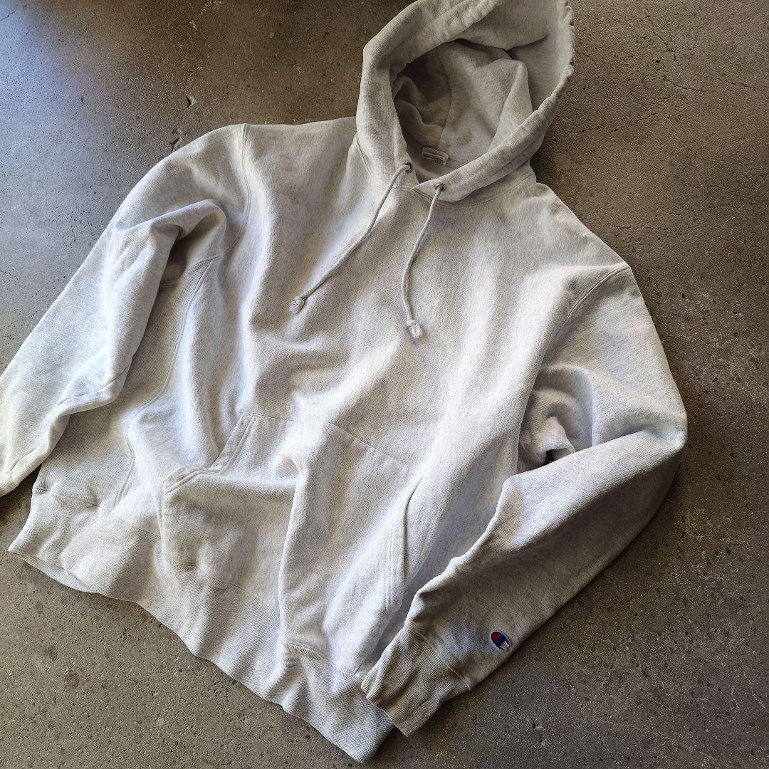champion reverse weave hoody チャンピオン　リバースウィーブ　フードスウエット　目無し　現行