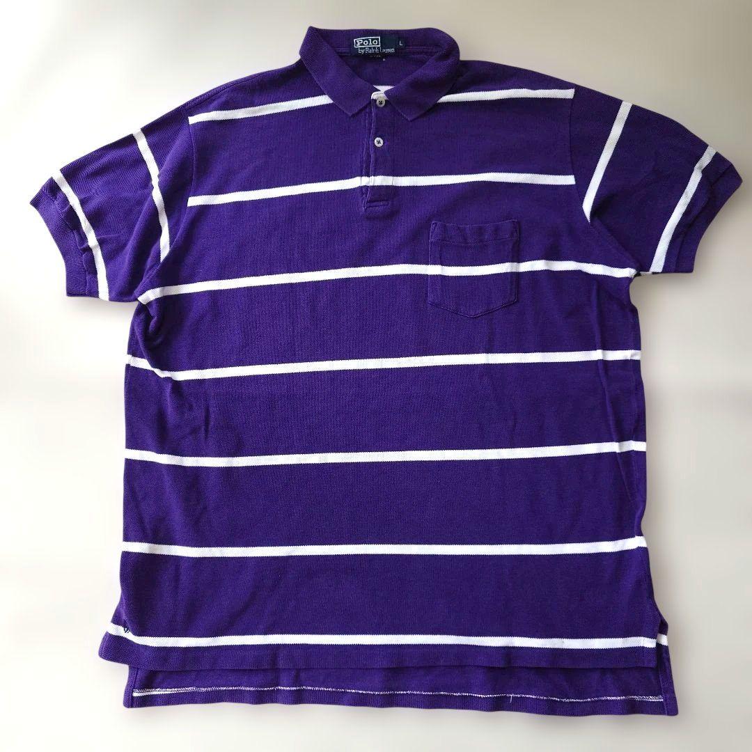 POLORALPHLAUREN poloshirts Made in USA L border