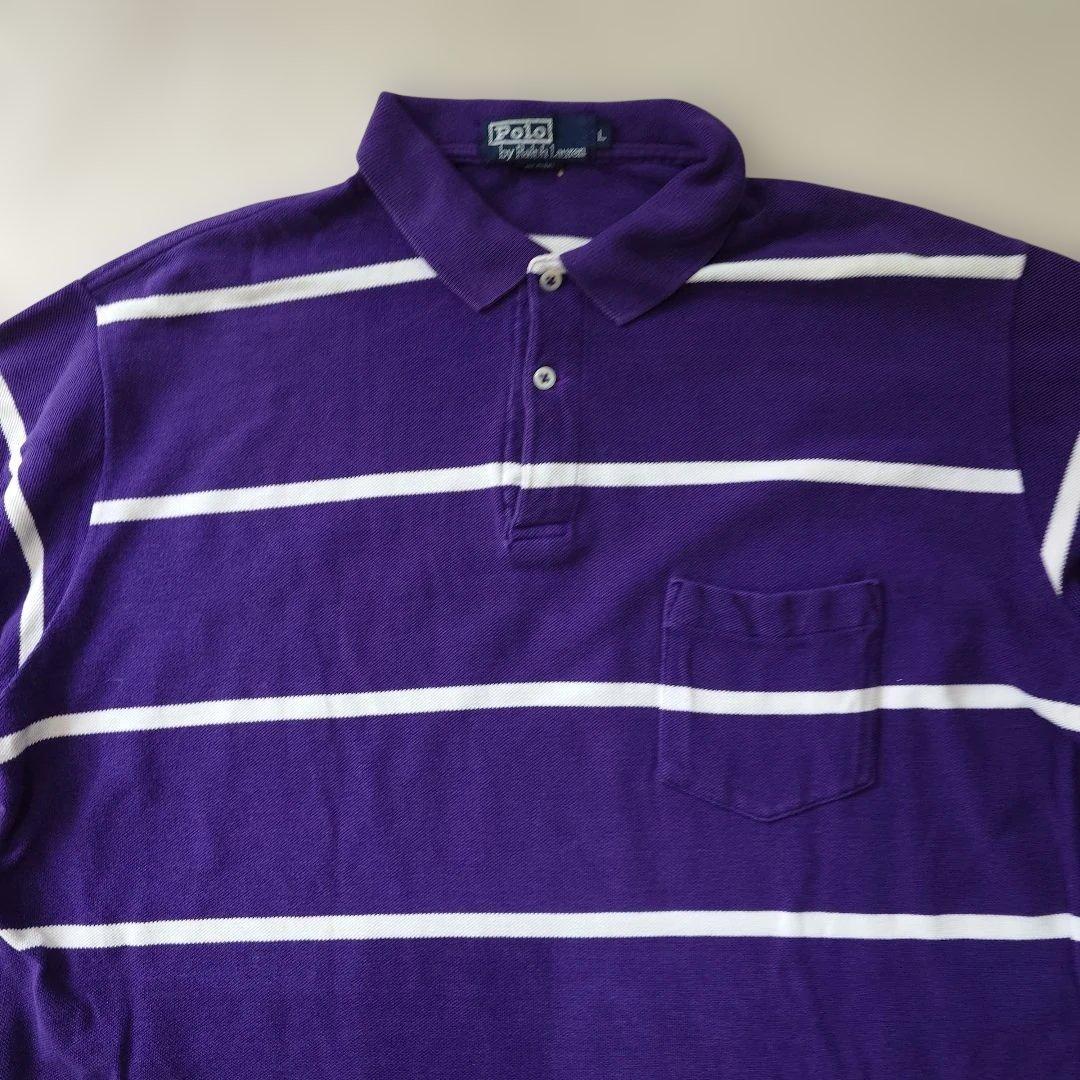 POLORALPHLAUREN poloshirts Made in USA L border