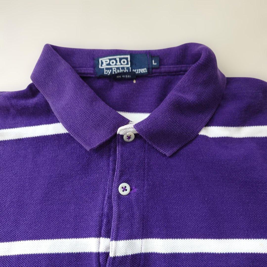 POLORALPHLAUREN poloshirts Made in USA L border