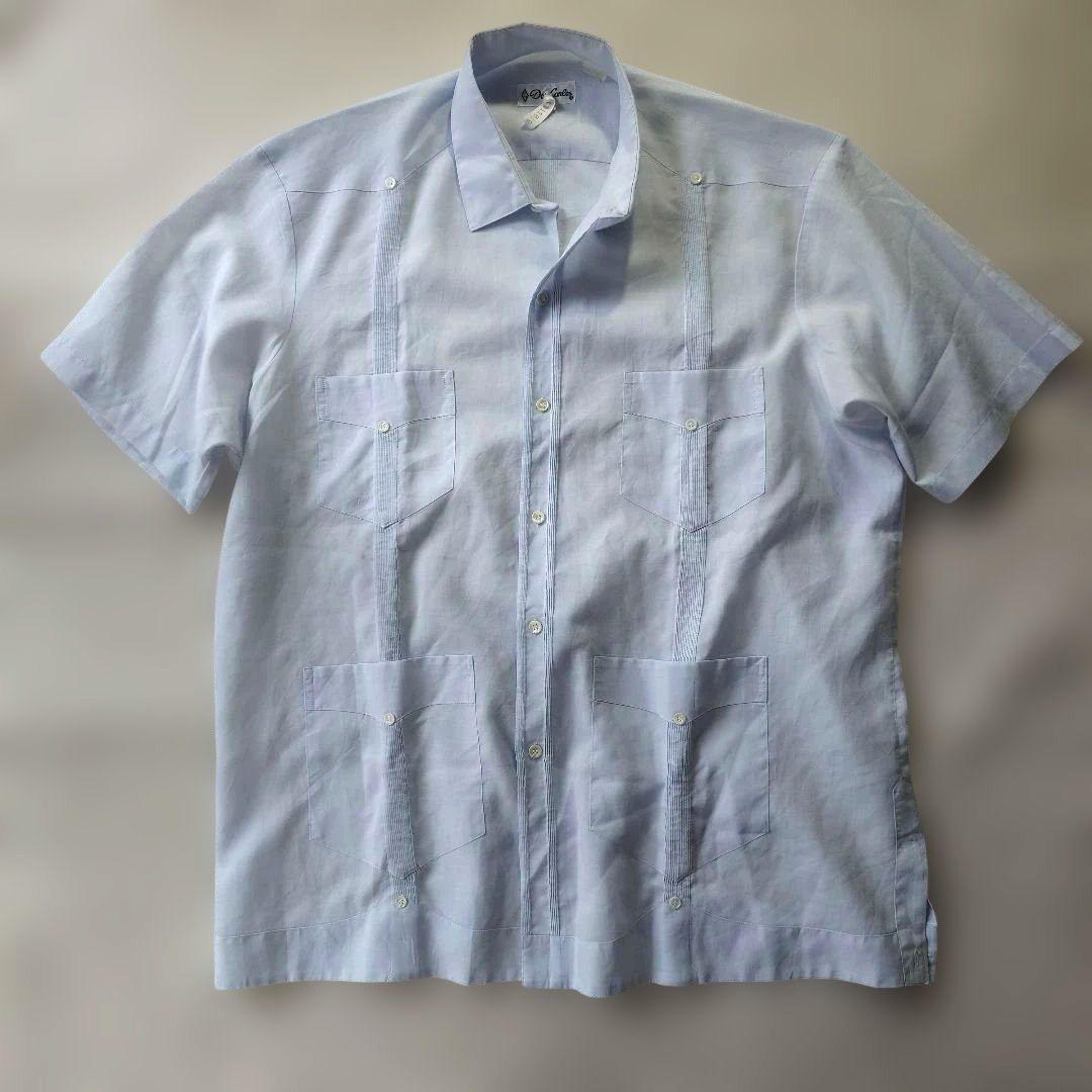 De Carlos cuba shirts blue xL