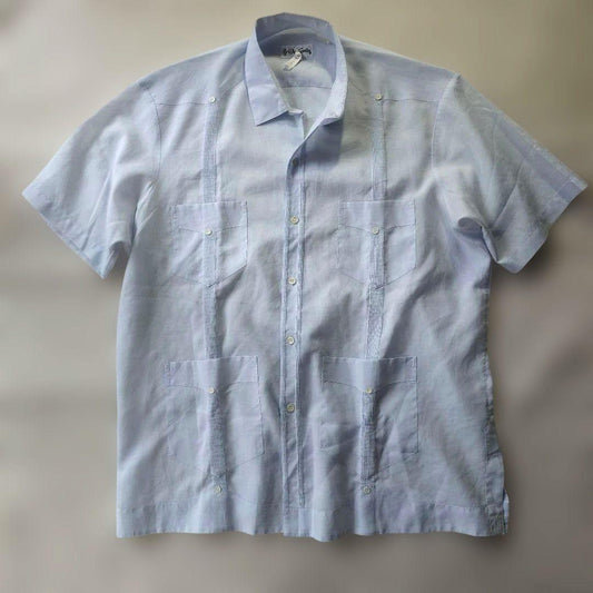 De Carlos cuba shirts blue xL
