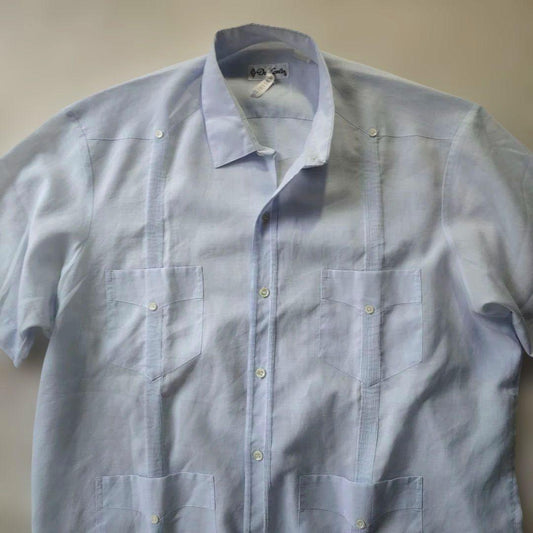 De Carlos cuba shirts blue xL