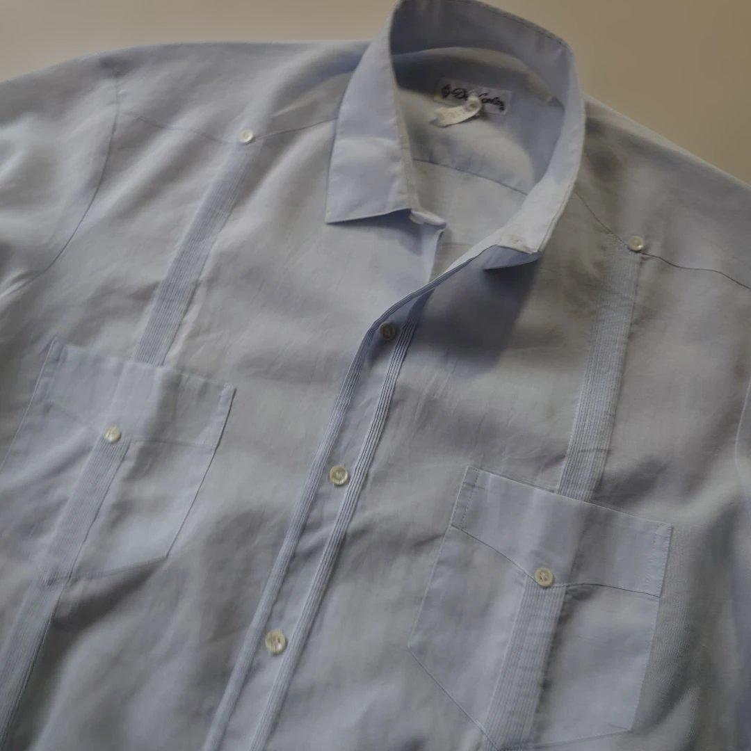 De Carlos cuba shirts blue xL