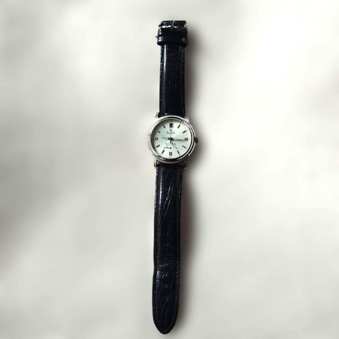 BULOVA watch automatic 自動巻き腕時計 パワーリザーブ稼働品 ブローバ 46761裏スケ