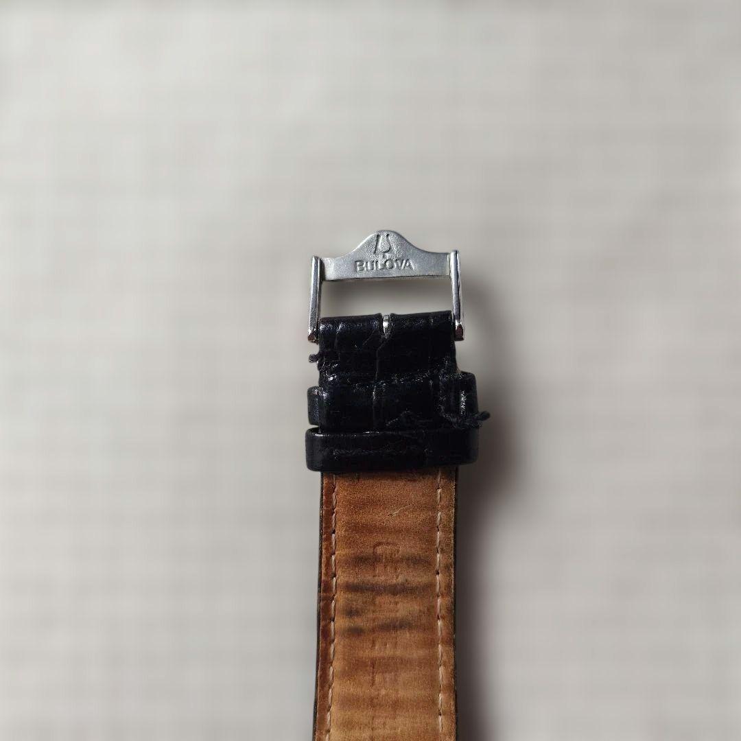 BULOVA watch automatic 自動巻き腕時計 パワーリザーブ稼働品 ブローバ 46761裏スケ
