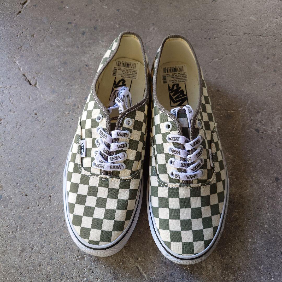 新品未使用　VANS US企画　9インチ　オーセンティック　チェッカーフラッグ