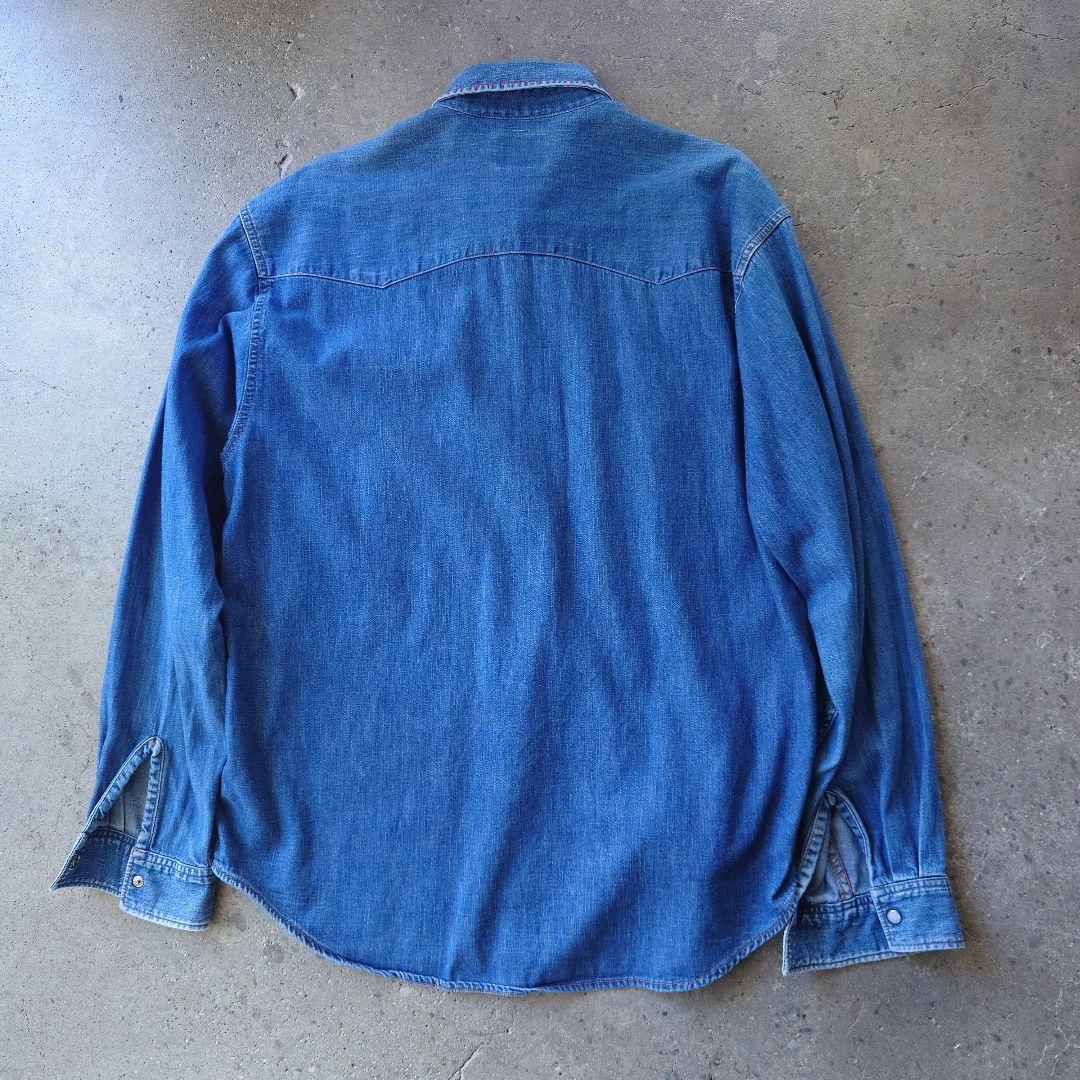 Levis denim western shirts hand stetch L