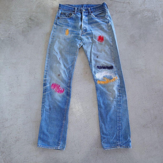 オリジナルビンテージ　LEVI'S リーバイス66後期スモールe　W31 L35