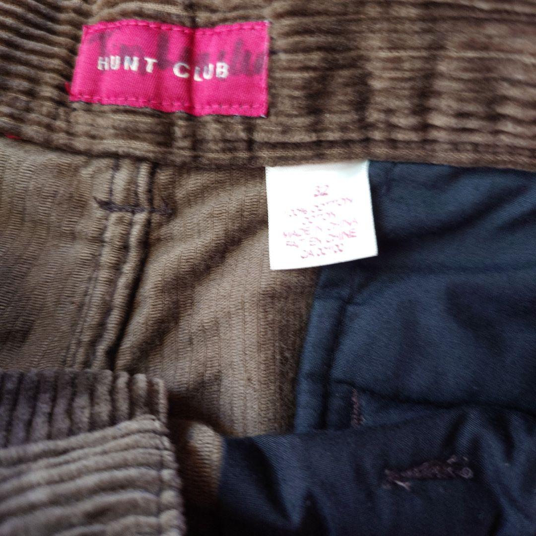 Used 8weel cord wide tuck pants w32